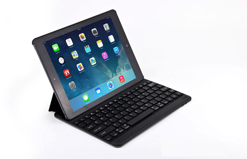 2016 Best Thin Comfortable Aluminum Keyboard With Cases For iPad Air iPad 6 iPad Mini IPCK04