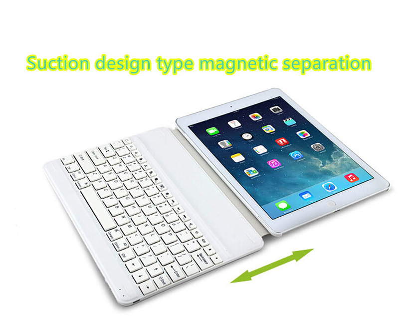 2016 Best Thin Comfortable Aluminum Keyboard With Cases For iPad Air iPad 6 iPad Mini IPCK04