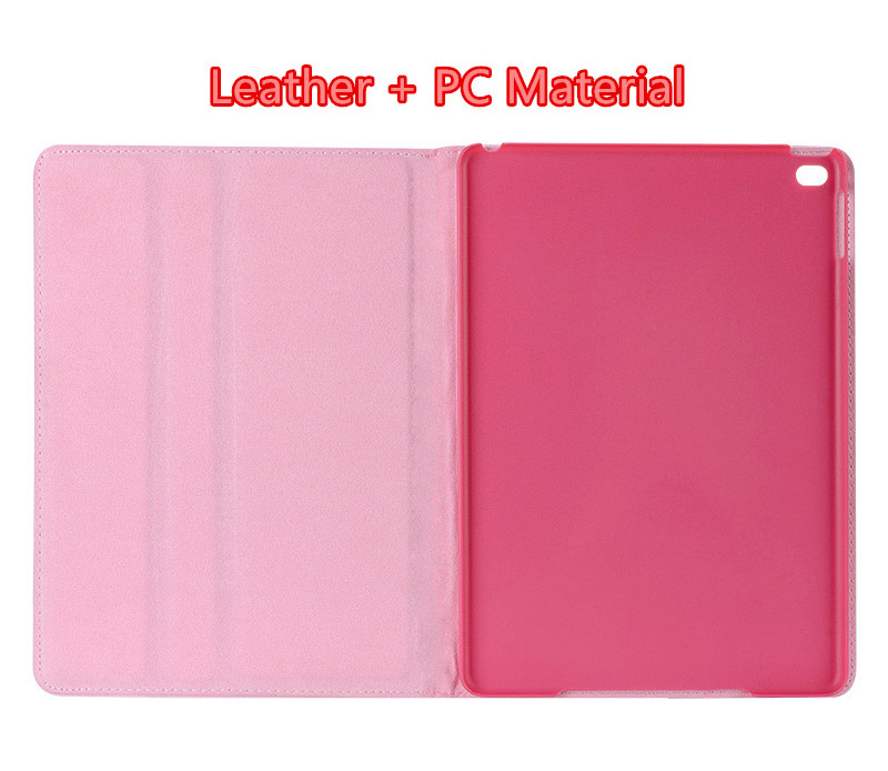 Pink Imitation Leather iPad Mini 3/2/1 Cases And Covers With Nice Bow IPMC307_6