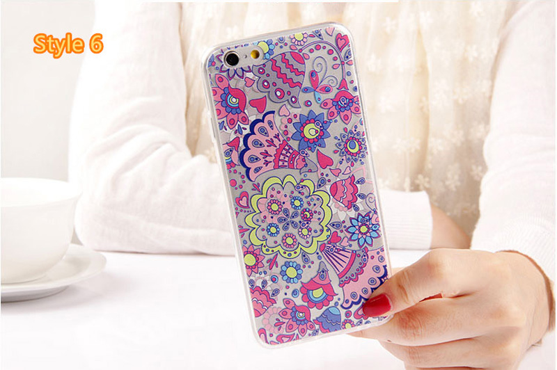 Best Cool Laser Painting Pattern Silicone Apple iPhone 6 And 6 Plus Cases IPS611_29