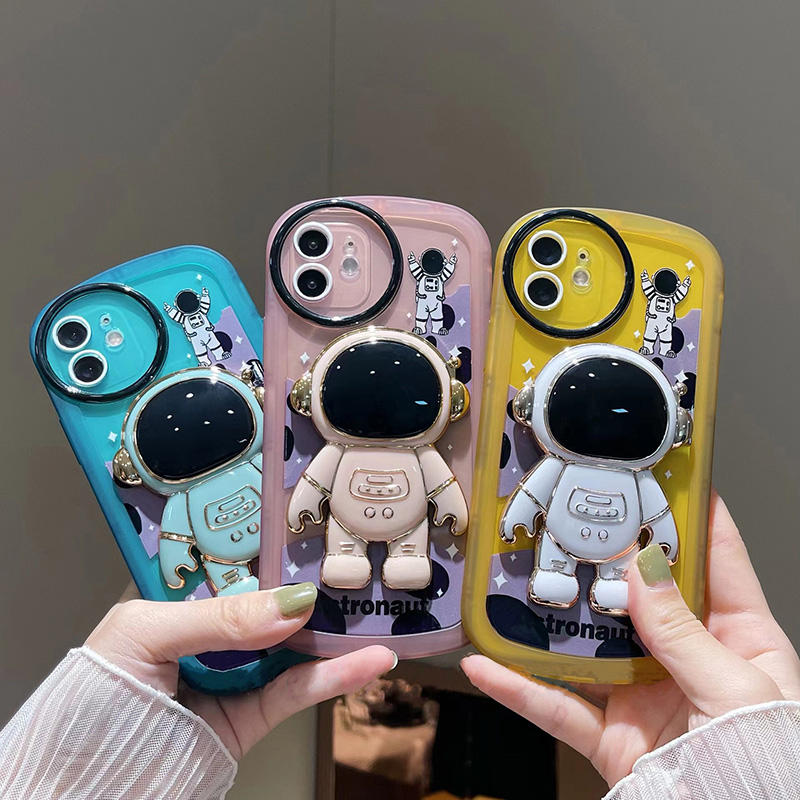 Astronaut Pattern Silicone Case For iPhone 15 14 13 IPS615_3