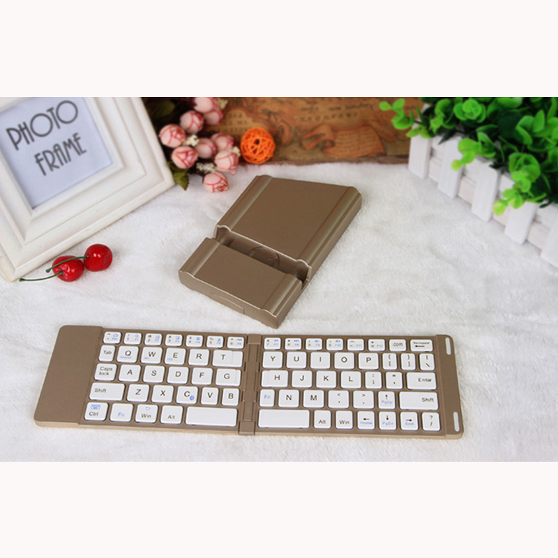 Best Aluminium Alloy Folding Phone iPad PC Bluetooth Keyboard PKB02_3