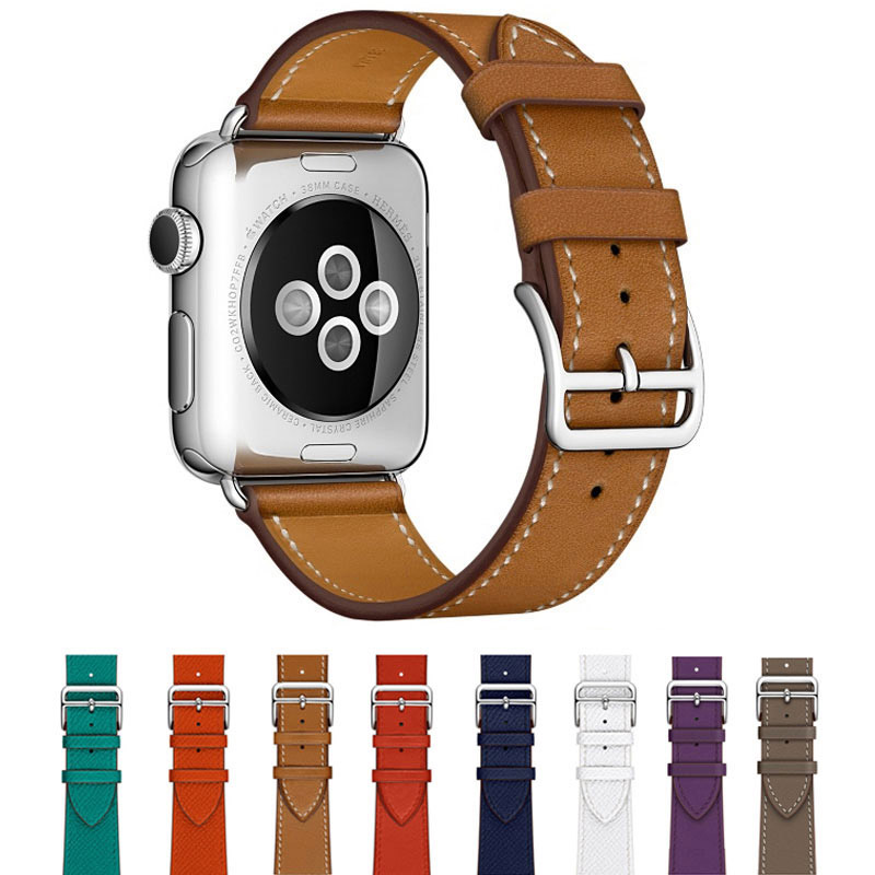 Leather Apple Watch Band For iWatch 8 7 6 AWB01
