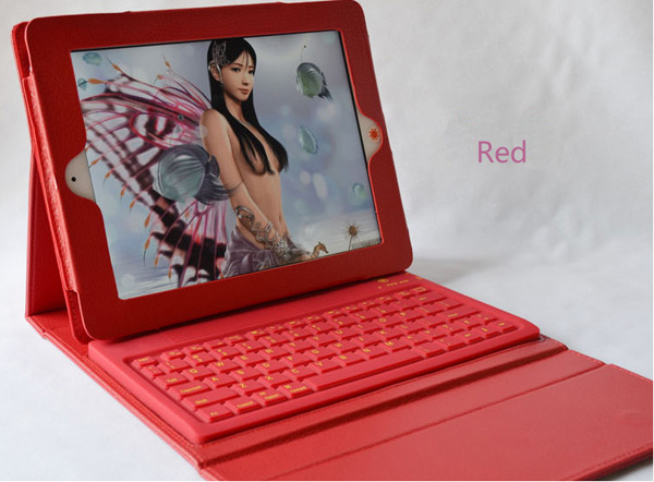 Cheap iPad Air Cases With Keyboard 2018 New iPad Cover Keyboard IP506-red_9
