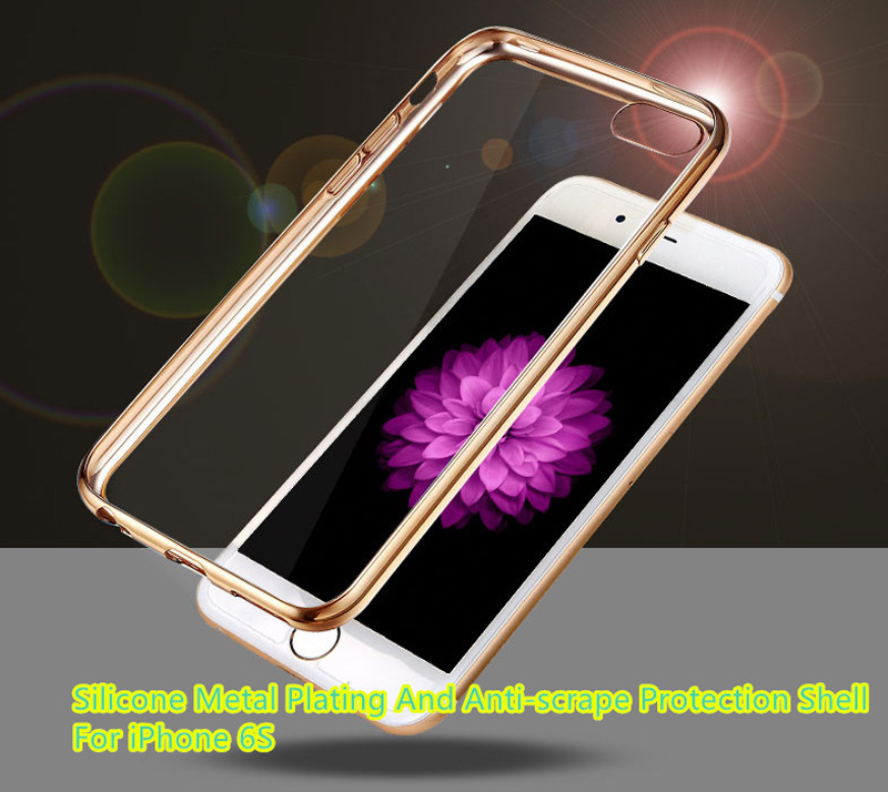 Best Pink Silicone Cases Or Covers With Metal Frame For iPhone 6S And 6S Plus IP6S04_4