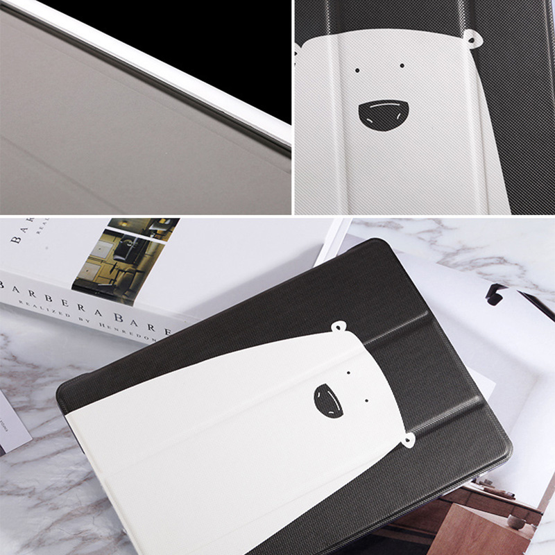 White Bear Sea Otter Pattern Cover For iPad Mini Air Pro New iPad IPCC06_9