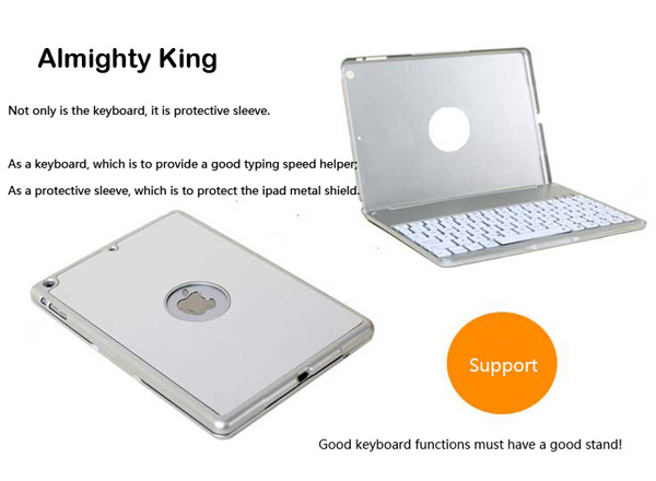 Best Apple Metal iPad Air Keyboard For iPad Air 2 IPK05_6