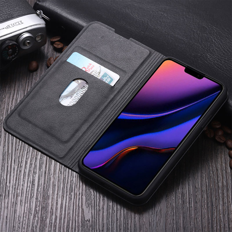 Best Leather iPhone 11 Pro Max Case With Card Slot IPS507_12