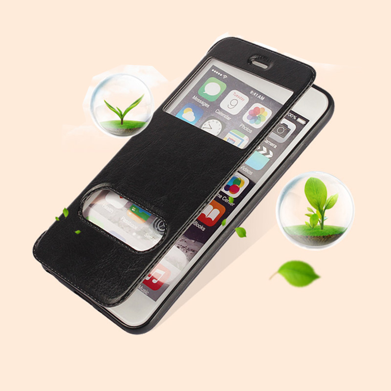 Coolest Protective Leather Black Apple iPhone 6 6S And Plus Cases