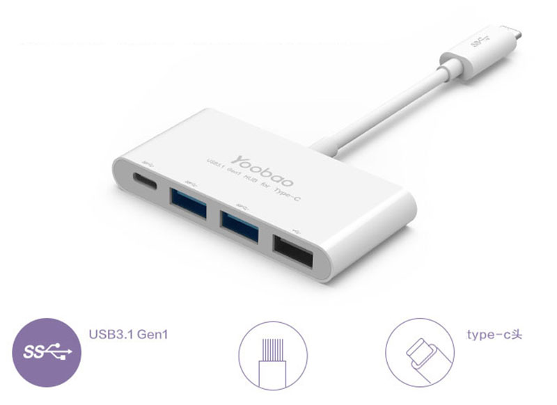 Perfect USB 3.1 USB-C Type-c Hub Splitter For Macbook MBC01_5