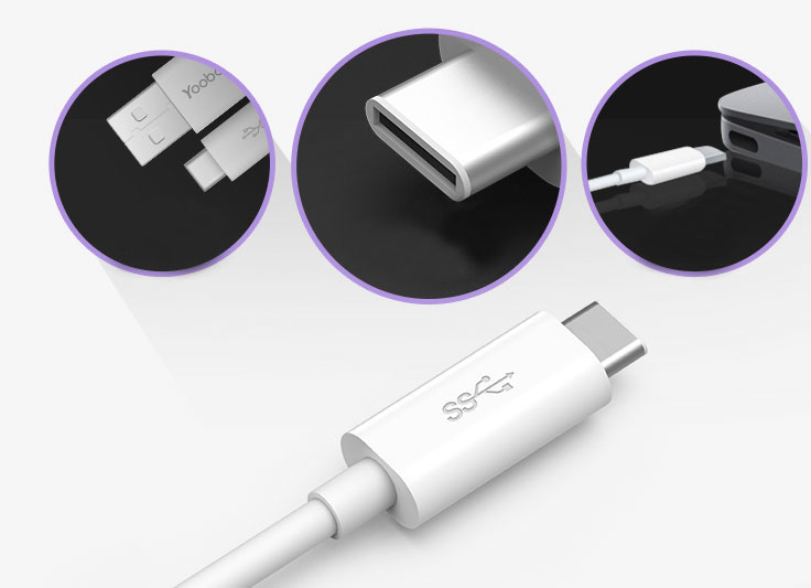 Perfect USB 3.1 USB-C Type-c Hub Splitter For Macbook MBC01_8