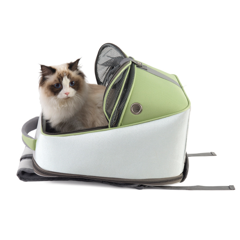 Cat Backpack Carrier With Side Hole That Can Touch Cat MFB58_11