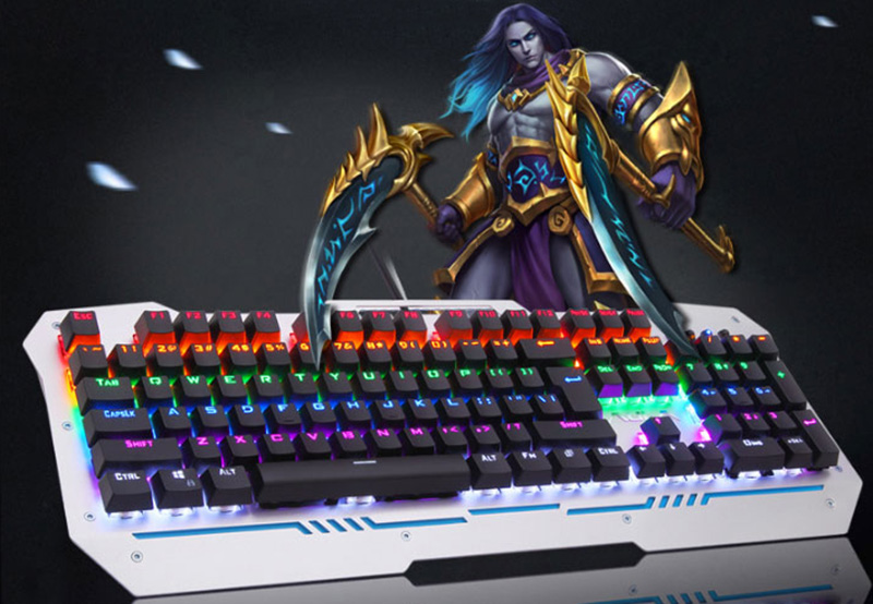 Cool Mechanical Keyboard With Colorful Light For Desktop PC PKB07_16