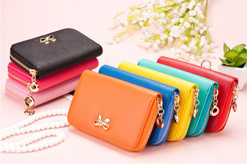 Smart Leather Cell Phone iPhone Samsung Wallets Credit Card Wallet For