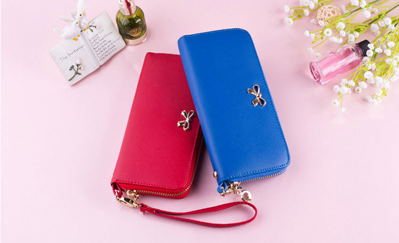 Smart Leather Cell Phone Wallets Credit Card Wallet For Women PW01_6