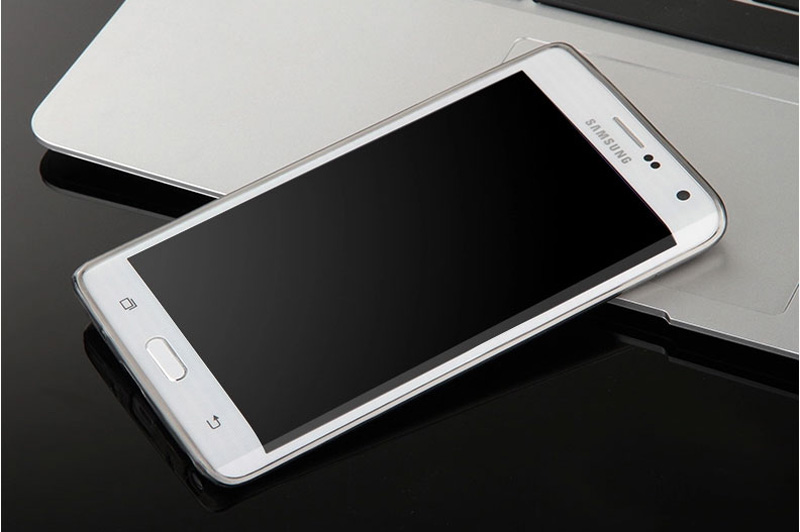 Cheap Slim Pink Silicone Samsung Galaxy Note Edge Case SGNE02_19