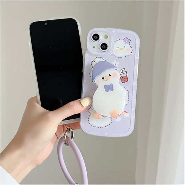 Cute Cartoon Painted iPhone 7 8 X 11 12 Silicone Protective Case IPS504_7