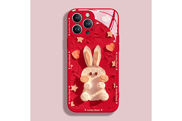 Silicone Rabbit Pattern Case For iPhone 14 13 12 11 XS IPS601