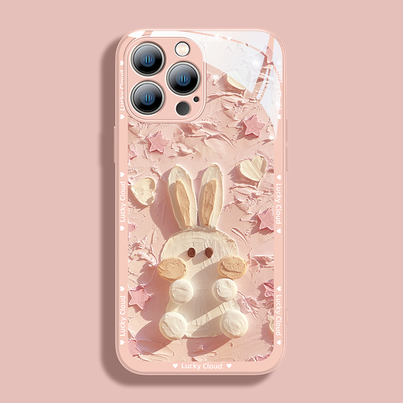 Silicone Rabbit Pattern Case For iPhone 14 13 12 11 XS IPS601_2