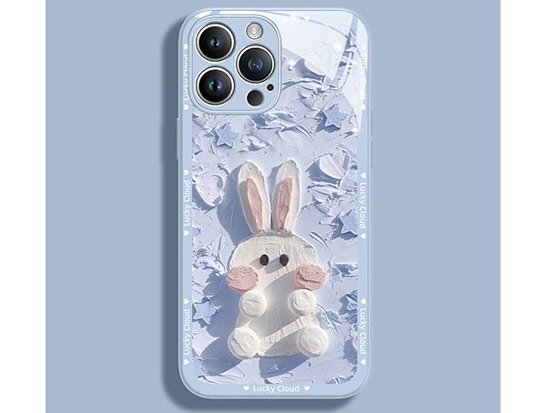 Silicone Rabbit Pattern Case For iPhone 14 13 12 11 XS IPS601_3