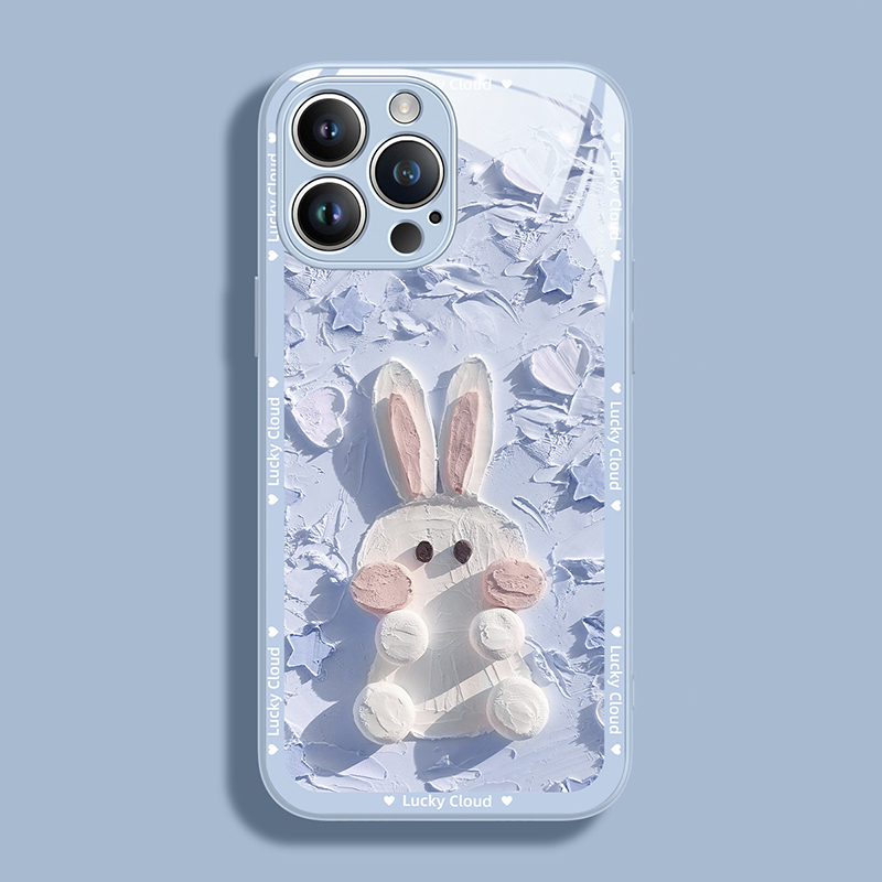 Silicone Rabbit Pattern Case For iPhone 14 13 12 11 XS IPS601_3