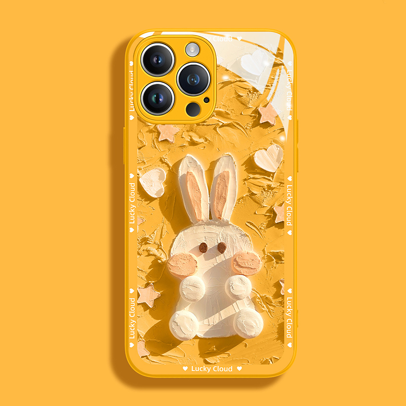 Silicone Rabbit Pattern Case For iPhone 14 13 12 11 XS IPS601_4