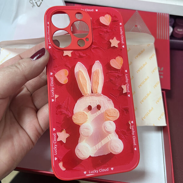 Silicone Rabbit Pattern Case For iPhone 14 13 12 11 XS IPS601_5