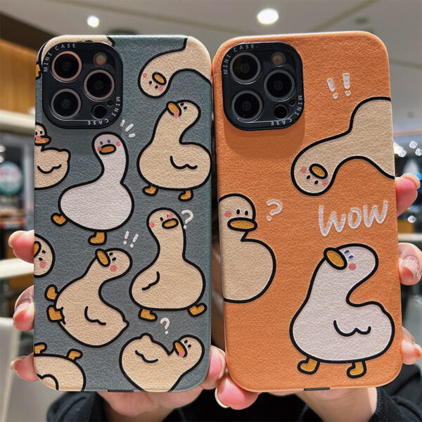Cute Cartoon Duck Case For iPhone 13 12 11 XS 8 7 IPS607 | Cheap Cell-phone  Case With Keyboard For Sale