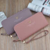 Leather Cell Phone Wallet For Samsung iPhone Smartphone Wallet PW02