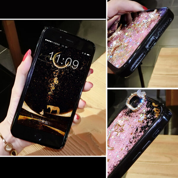 Glitter Liquid Flowing Case For iPhone 13 12 11 XS 8 7 Plus IPS616_4