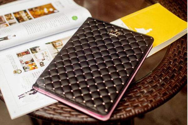 Best Luxury Black Pink Smart Cover For iPad Air Mini Pro New iPad IPCC07_4