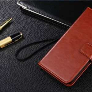 Black Leather iPhone 14 13 12 11 Case With Card Holder IPS614