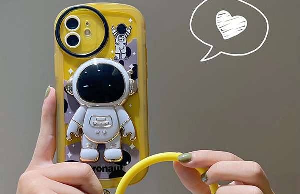 Astronaut Pattern Silicone Case For iPhone 14 13 12 11 XS IPS615_8