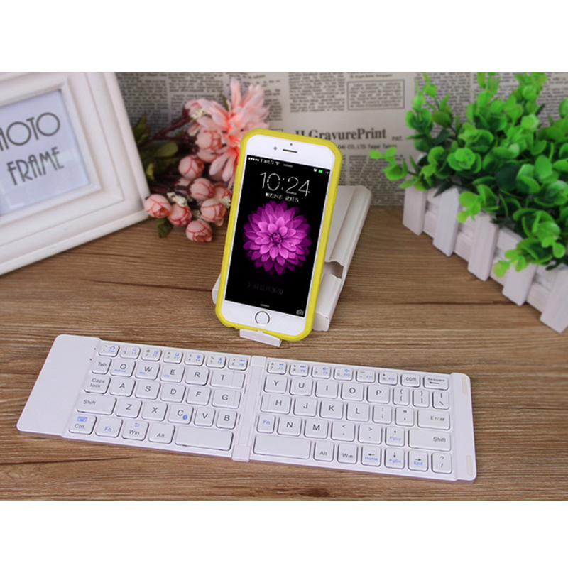 Best Aluminium Alloy Folding Phone iPad PC Bluetooth Keyboard PKB02_5