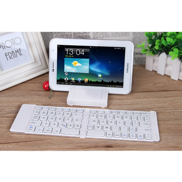 Best Aluminium Alloy Folding Phone iPad PC Bluetooth Keyboard PKB02_6