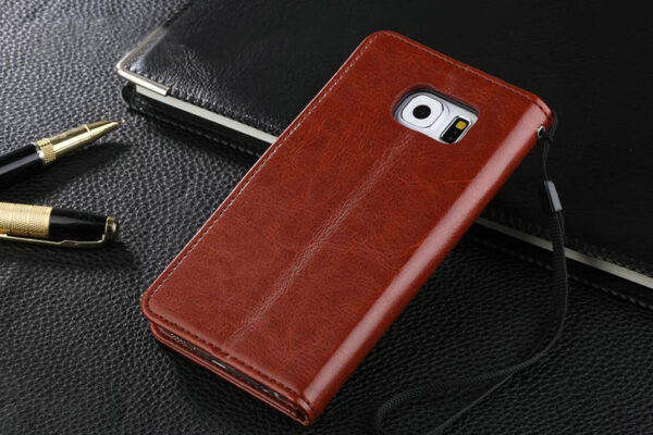 Leather Brown Samsung Case For Samsung S10 9 8 Plus SGS06_5