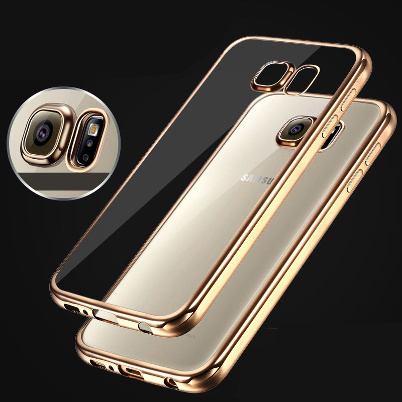 Anti-fall TPU Protective Transparent Cover Case For Samsung S6 And Edge SG601
