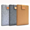 Best Light Grey 12 13 15 17 Inch Macbook Surface Felt Sleeve Bag MB1201