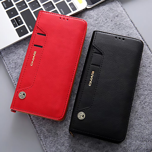 Leather Case With Card Holder For Samsung S22 21 20 Note 20 SG608_2