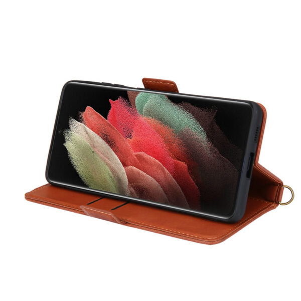 Leather Case With Card Holder For Samsung S22 21 20 Note 20 SG608_6