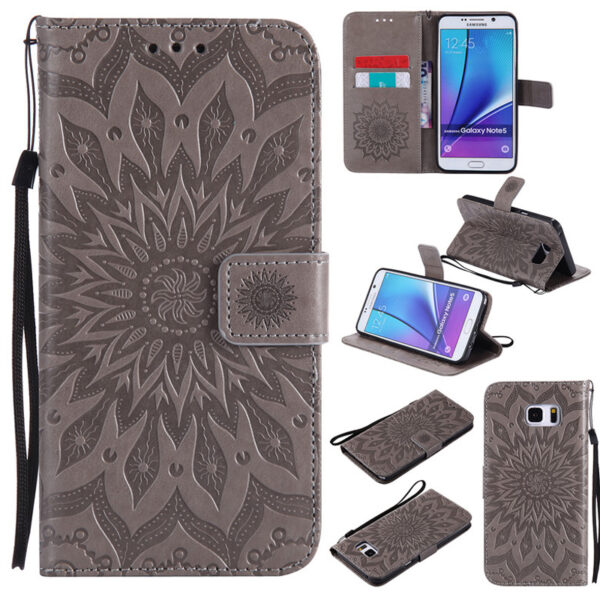 Leather Case With Card Holder For Samsung Galaxy S7 S6 Note 8 5 SG608