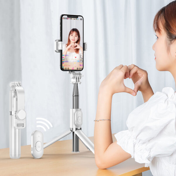 Alumium Alloy Selfie Stick For iPhone Samsung Google Phone Holder PHE01_2