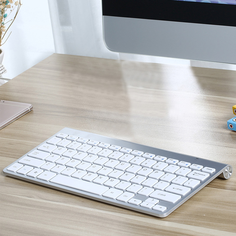 Cheap Silver Mac PC Wireless Keyboard USB Receiver IPK07_3