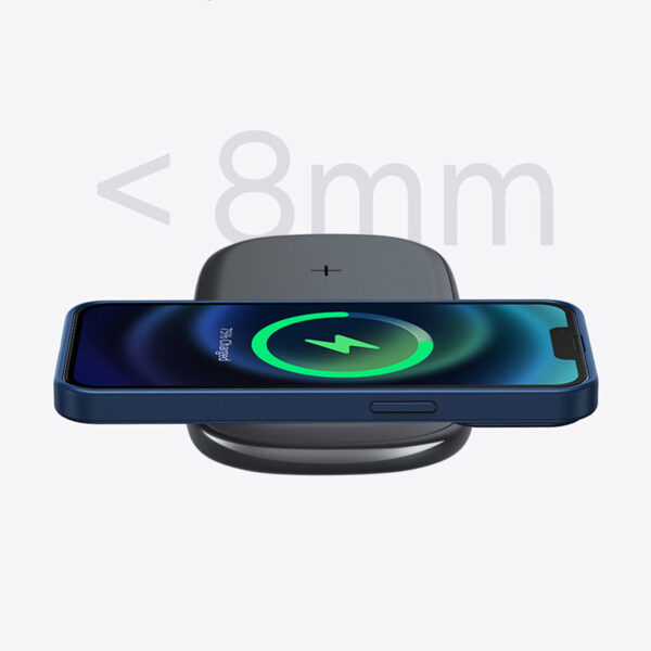 Silver 15W Wireless Charger Support Magnetic Suction ICD02_6