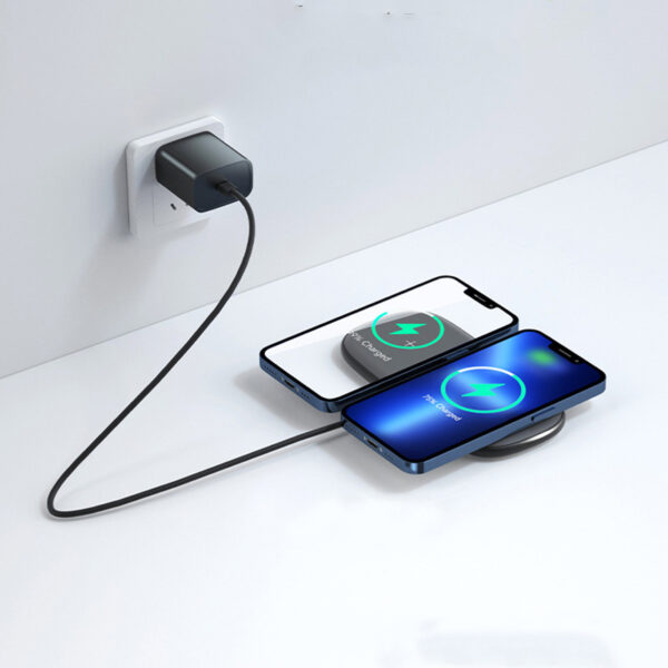 Silver 15W Wireless Charger Support Magnetic Suction ICD02_7