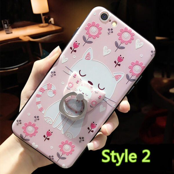 Best Painted Cat Pattern iPhone XS 8 7 6 Case IP6S01_2