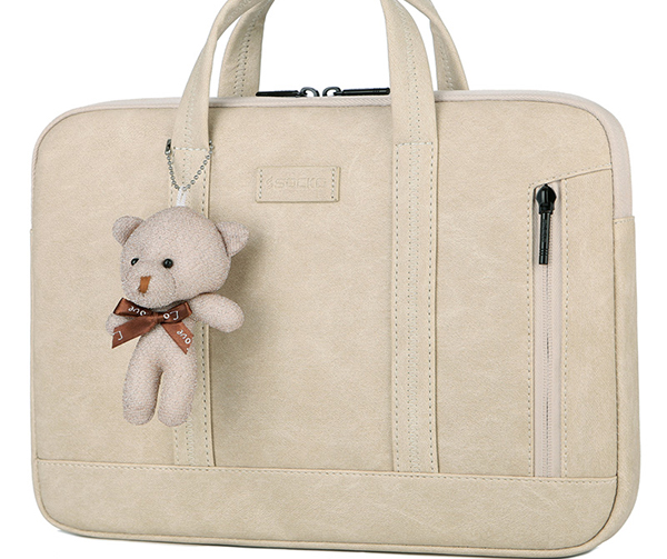 Large-capacity Leather Bag With Little bear For Macbook Surface SPC01_2