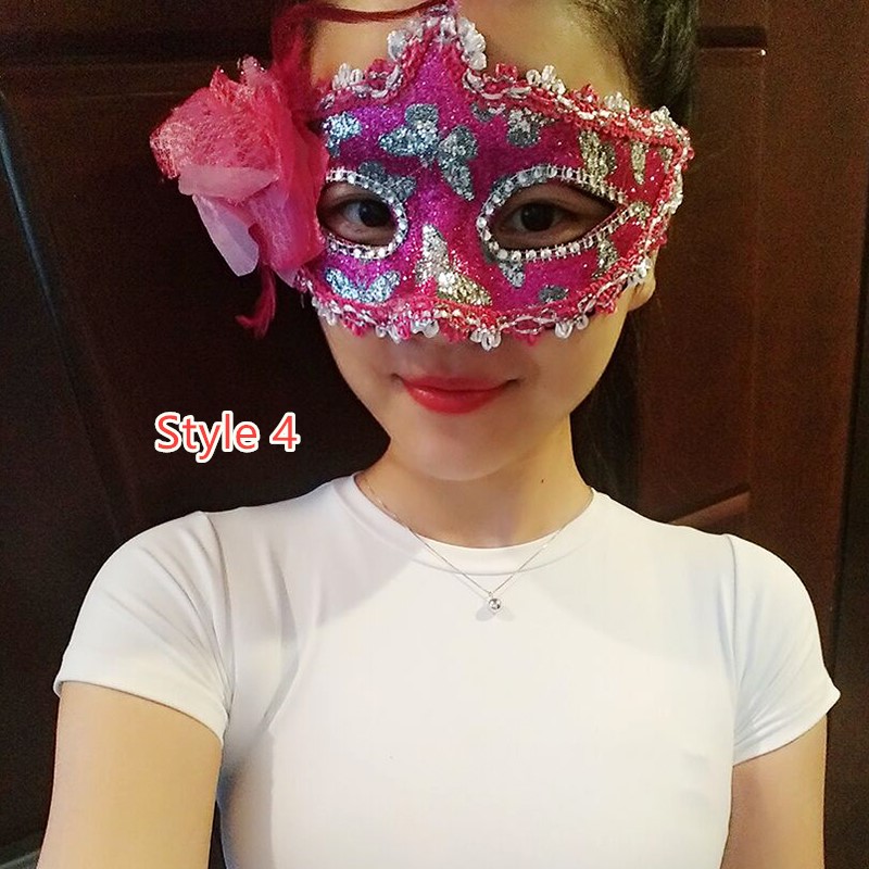Perfect Masquerade Mardi Gras Half Face Princess Party Mask DMS01_4