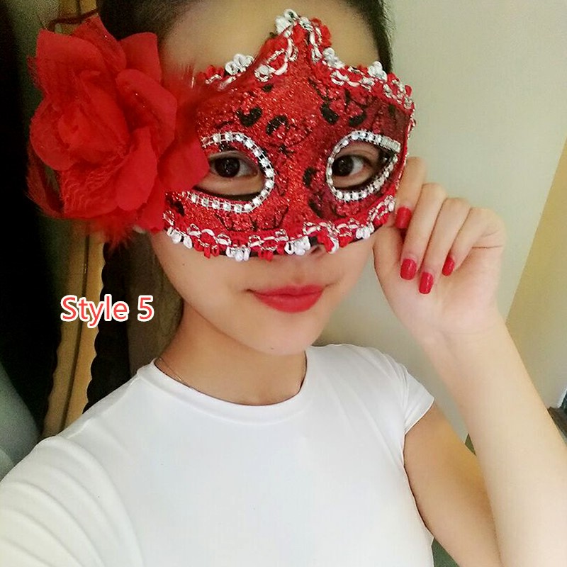 Perfect Masquerade Mardi Gras Half Face Princess Party Mask DMS01_5