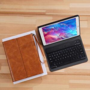 Perfect Leather Brown iPad Pro Air New iPad Keyboard Cover Case IPPK02